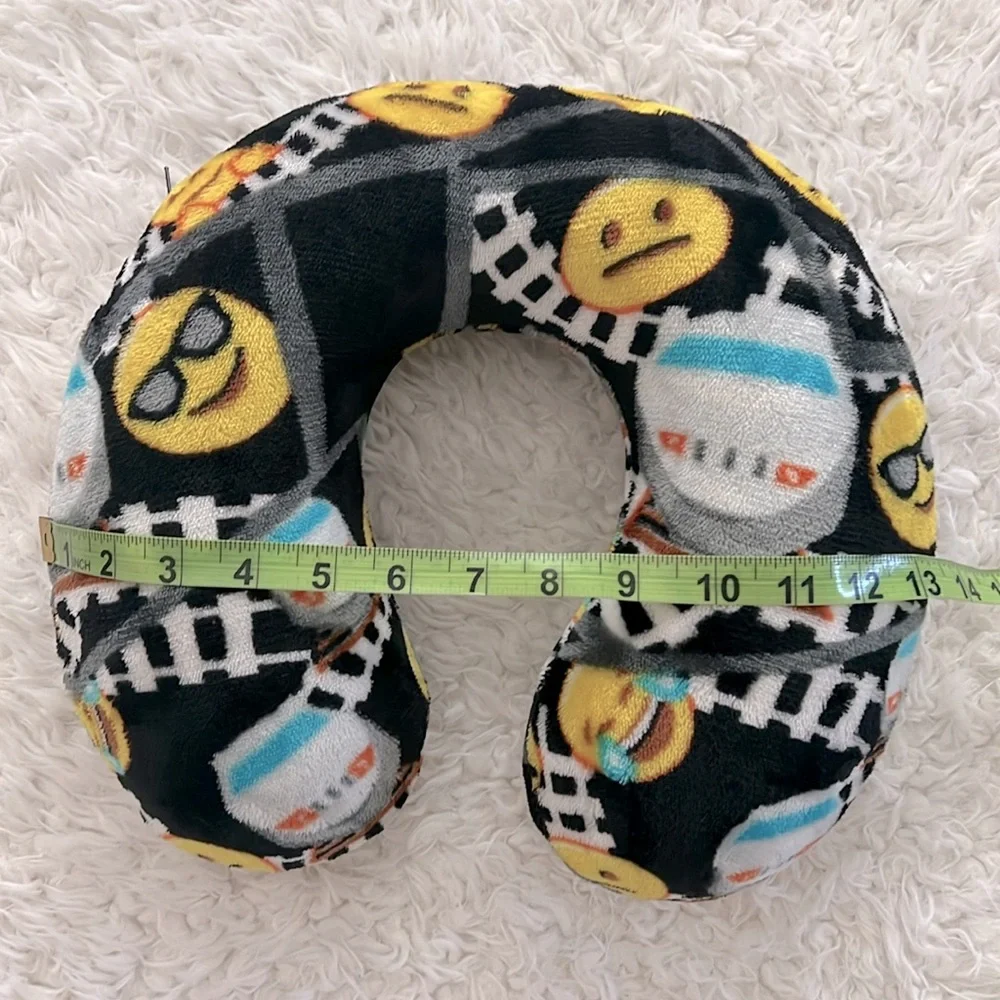 Travel Neck Pillow Kids Emojis